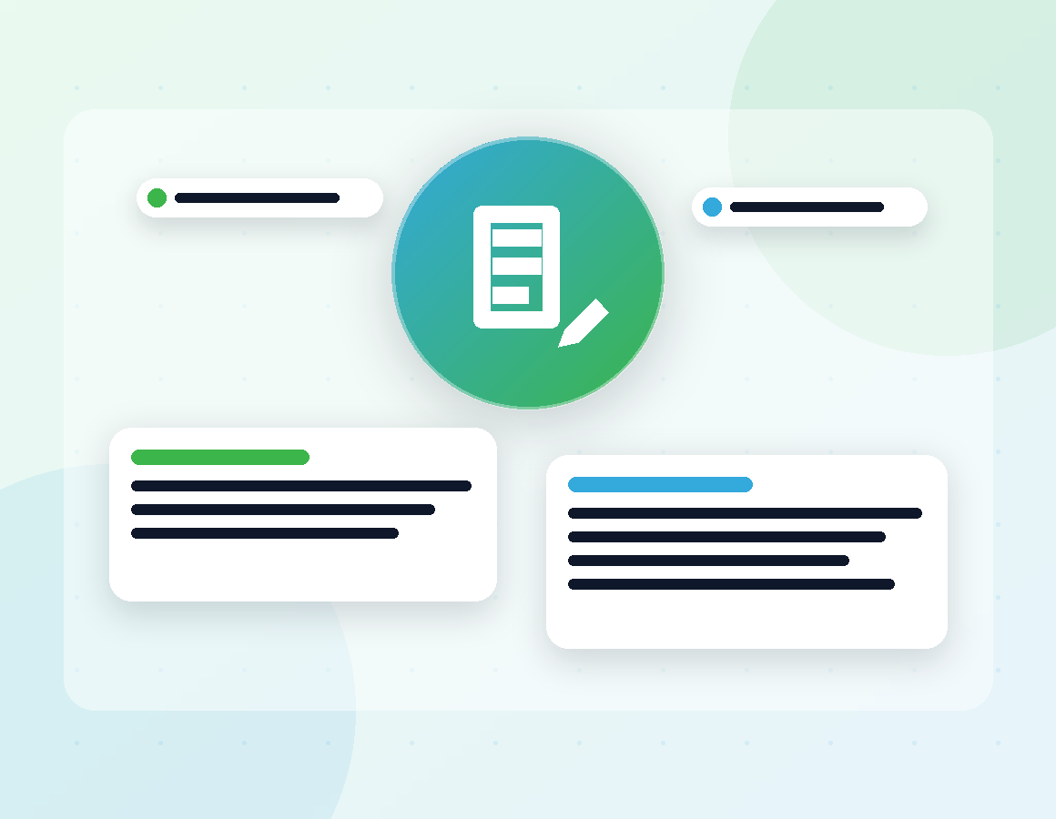Illustration of K-12 educational content development