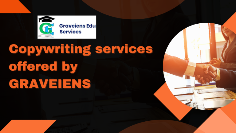 Copywriting services offered by Graveiens