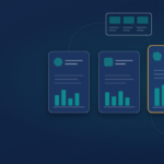 Illustration of three instructional design company options being scored, with one highlighted as the best fit
